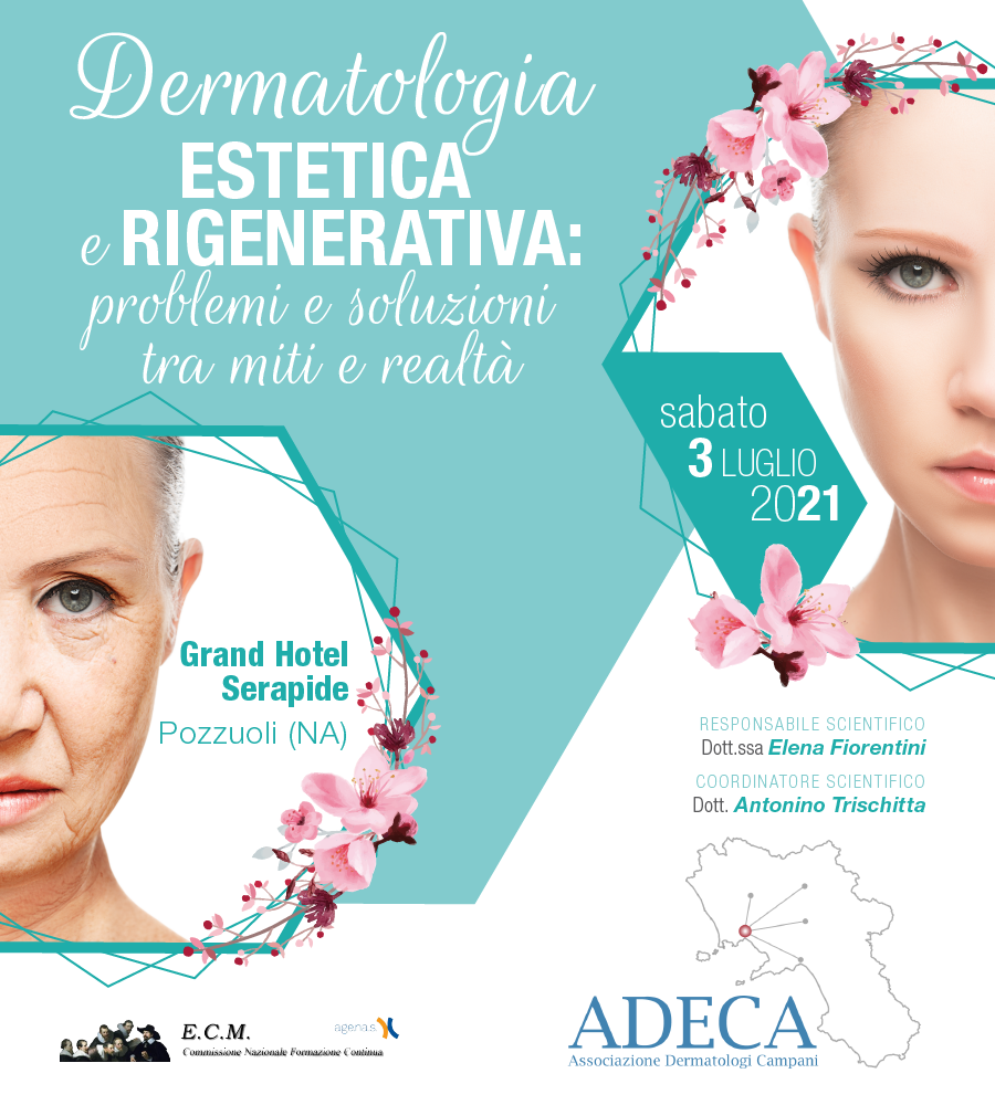 Congresso ADECA Dermatologia estetica e rigenerativa problemi e